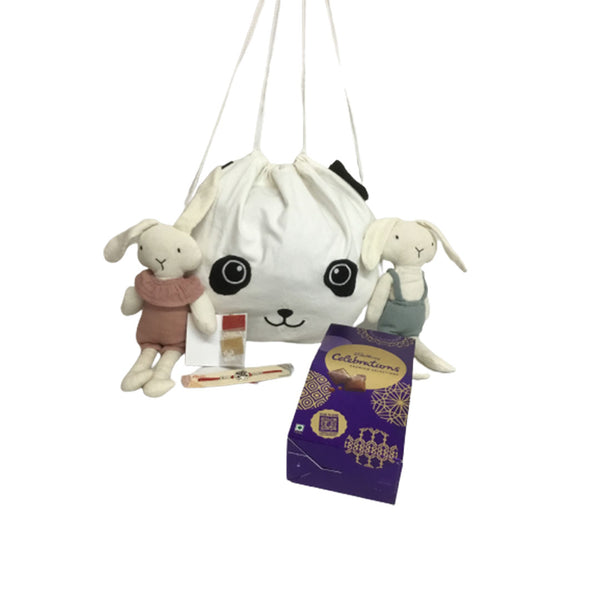Gift  combo | Side bag | Bunny Soft toy | Chocolate Box