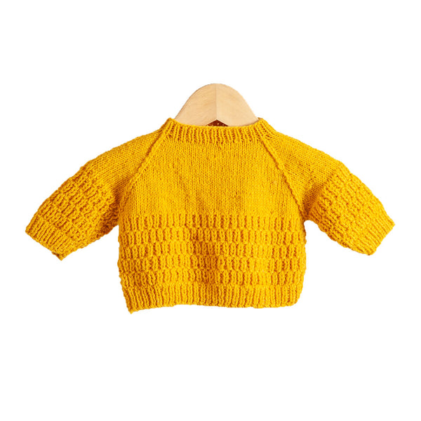 Organic Wool  |  Pullover  |  Day Lily - 0-1 Month