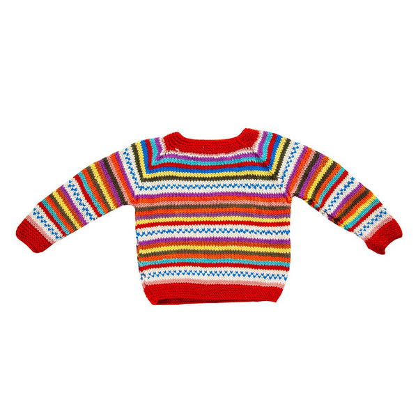 Organic Wool  | Pullover  |  Multi Color - 3 years