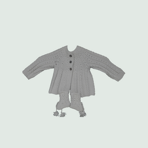 Woolen Hand Knit Baby Cardigan I 100% Organic Yarn - Mojopanda Organic  Store