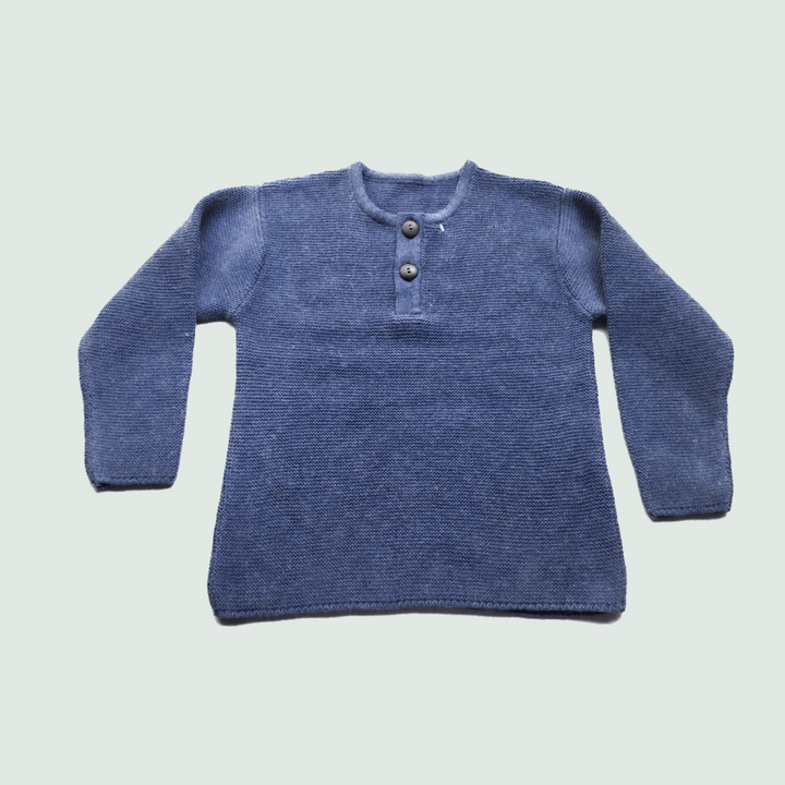 Cotton Wool Pullover Round Neck - 12-18 mts | Baby Girl & Boy - Mojopanda Organic  Store