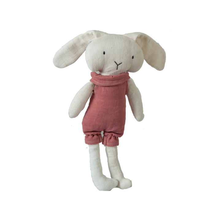 Bunny White & Pink Soft Toy /Made in India / Plush//Baby Soft Toy | 100% Premium Cotton