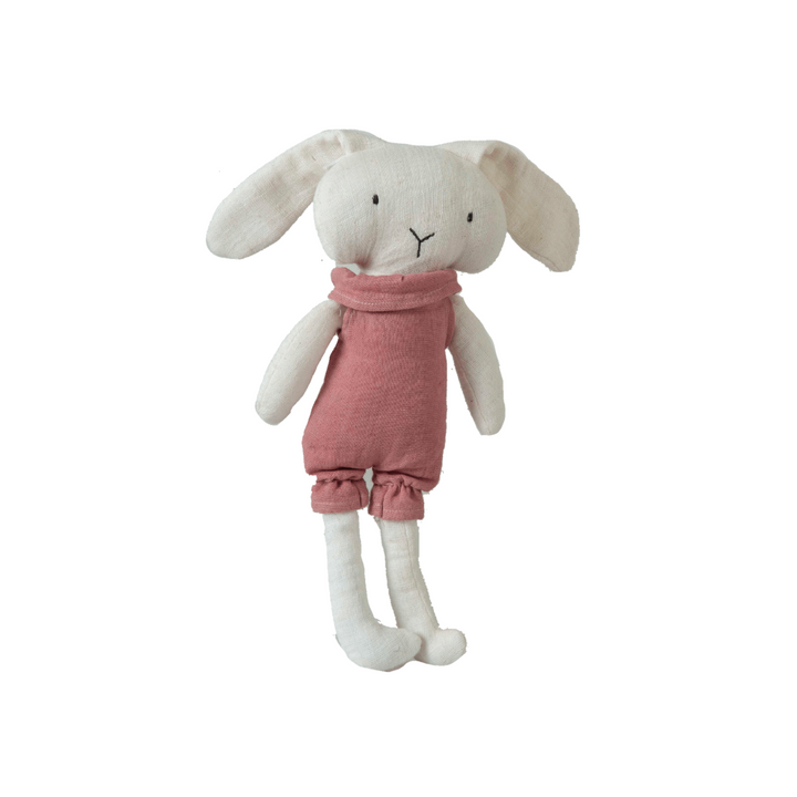 Bunny White & Pink Soft Toy /Made in India / Plush//Baby Soft Toy | 100% Premium Cotton