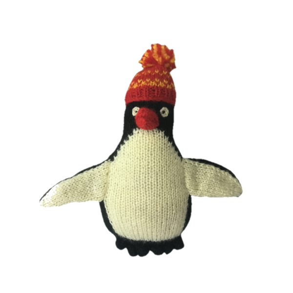 Penguin Hand Knitted Stuffed/Plush/Soft Toy | 100% Organic | Health-pro - Mojopanda Organic  Store