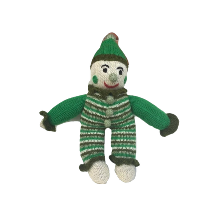 Mr. Funny - The Clown Hand Knitted Stuffed/Plush/Soft Toy | 100% Organic | Health-pro - Mojopanda Organic  Store