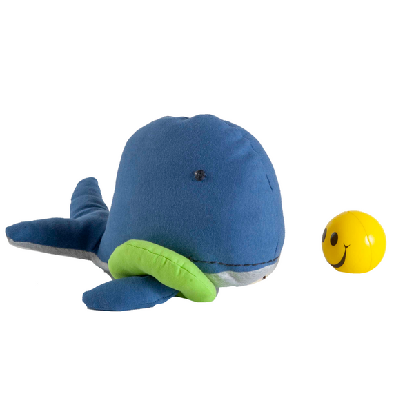 Whale Knitted Blue, Light Green & Grey Stuffed/Plush/Soft Toy | 100% Premium Cotton