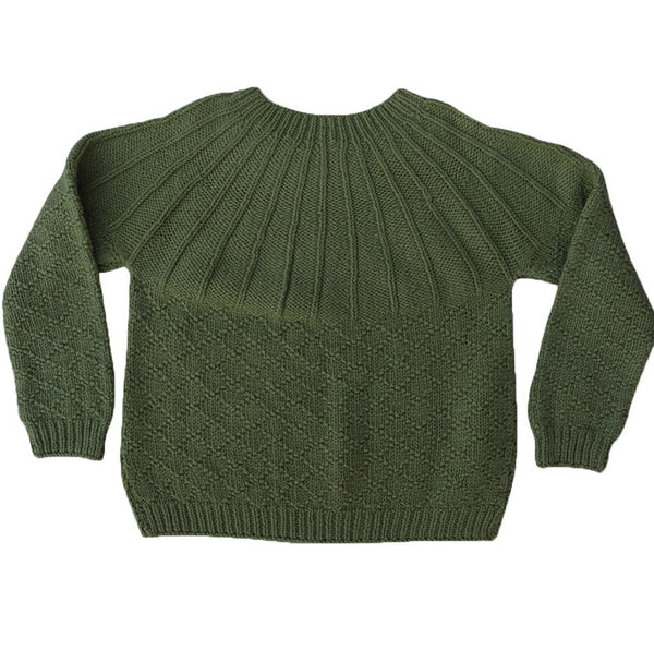 Organic Wool |   Pullover  |  Peppermint Green