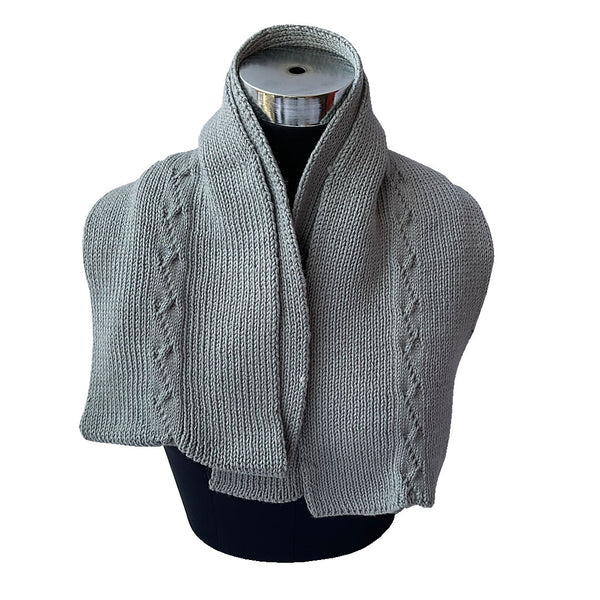 Muffler |  Neck warmer |   Ultimate Grey  | 100% Premium Wool