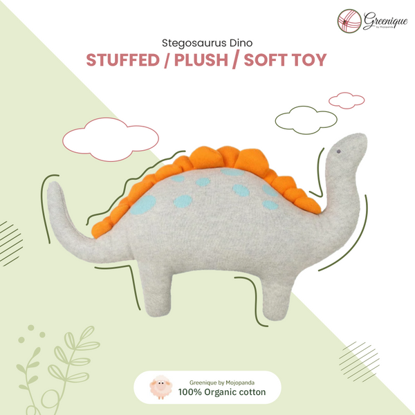 Stegosaurus Dino Stuffed/Plush/Soft Toy | 100% Premium Cotton