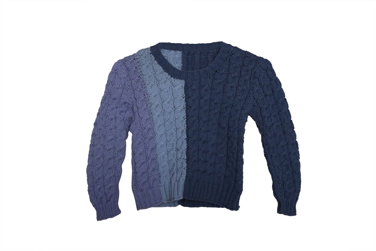 Shades of Grey - Round Neck Pullover I 100% Organic Wool - Mojopanda Organic  Store