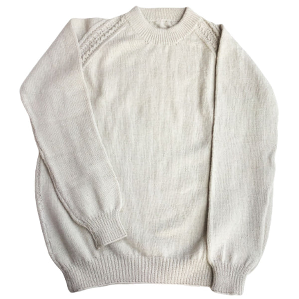 Pullover Round Neck -Beige | For Men | 100% Organic Wool
