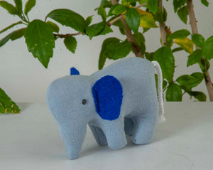 Elephant Soft Toy Sky Blue/ Made In India /Plush/Baby/Soft Toy | 100% Premium Cotton - Mojopanda Organic  Store