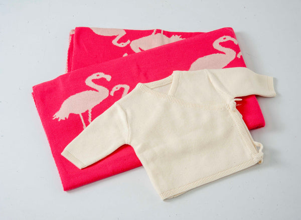 Gift Set of 2 (Blanket with Cotton Pullover) | 100% Organic Cotton