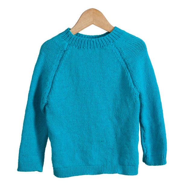Organic Wool |  Pullover |  Easter Blue| Size- 5 Years
