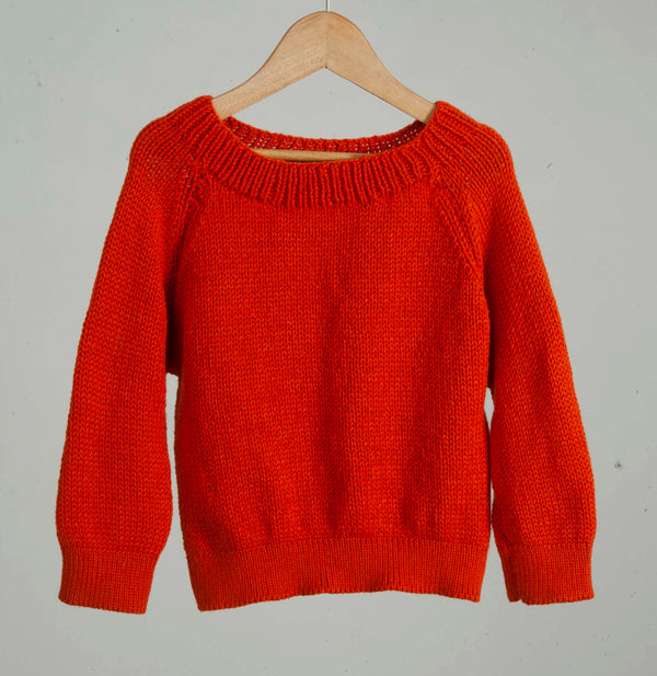 Organic Wool   |  Pullover  |   Grenadier | Size- 5 Years