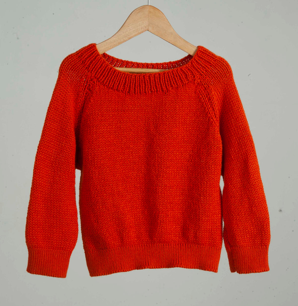 Organic Wool   |  Pullover  |   Grenadier | Size- 5 Years - Mojopanda Organic  Store