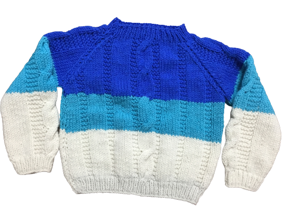 Organic Wool | Pullover | Multi  color- 4 years