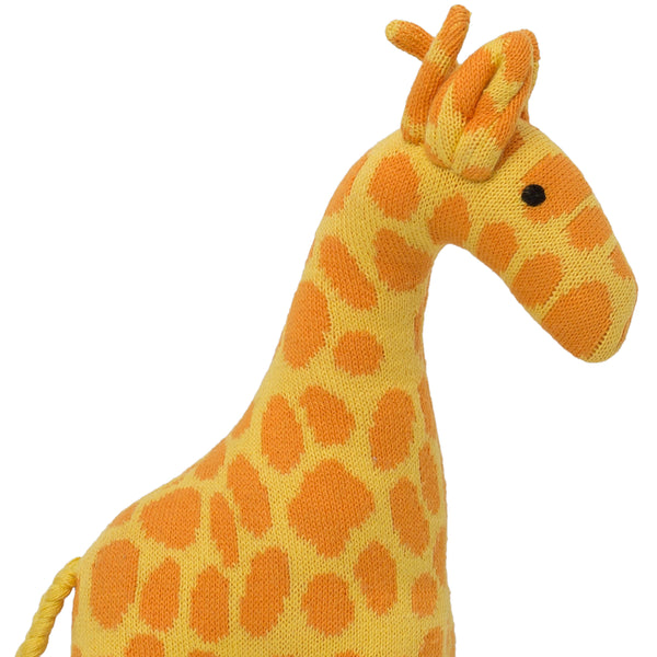 Giraffe Hand Knitted Stuffed/ Plush/ Soft Toy - Head