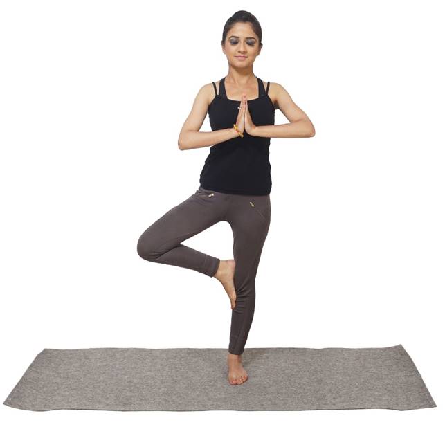 Yoga Mat with Latex Coating -  100 % Wool - Mojopanda Organic  Store